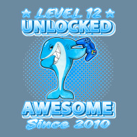 Level 12 Unlocked Born In 2010 Dabbing Shark 12th Birthday Pullover Ho Urban Heavy T-shirt | Artistshot