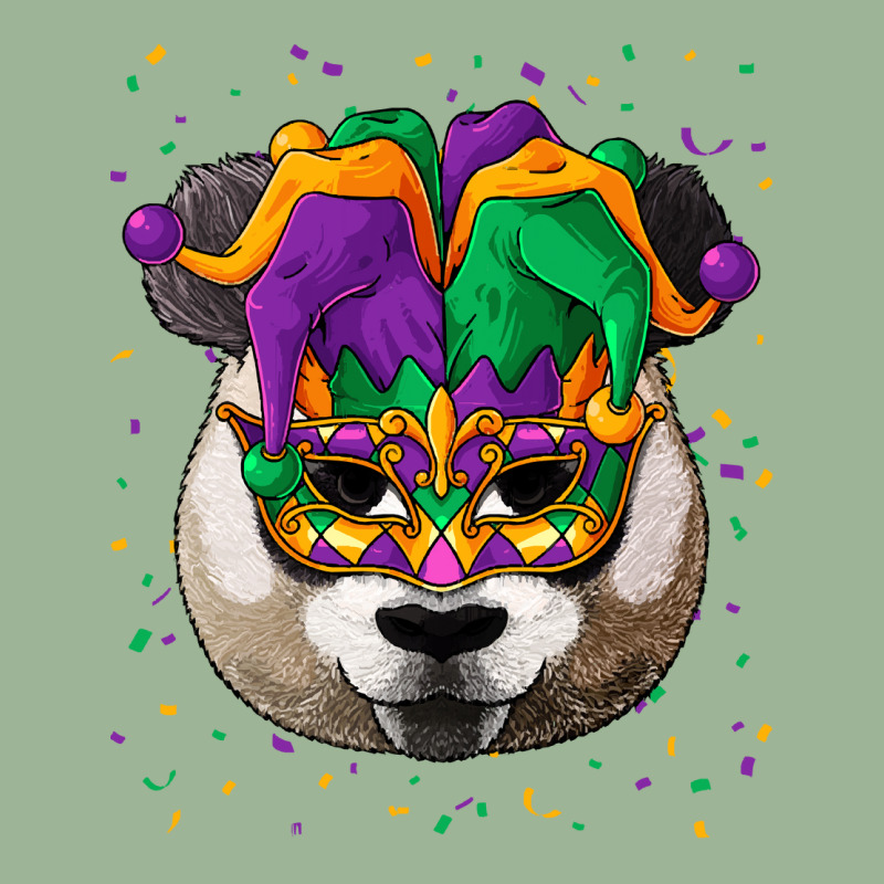 Panda Mardi Gras T  Shirt Panda Mardi Gras Animal Face Carnival Jester Urban Heavy T-shirt | Artistshot