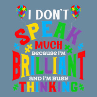 I Dont Speak Much Brilliant Autism Awareness Autistic Urban Pullover Hoodie | Artistshot