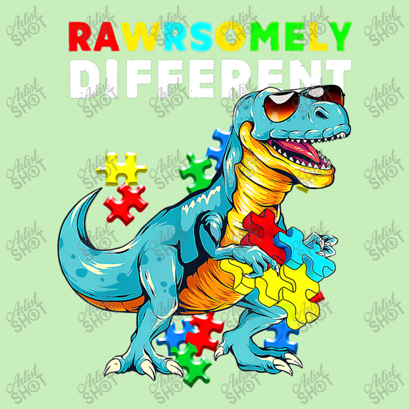 Rawrsomely Different Dinosaur Dino Autism Awareness Urban Pullover Hoodie by LeiThompson | Artistshot