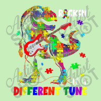 Rockin To A Different Tune Autism Awareness Trex Dinosaur Urban Pullover Hoodie | Artistshot