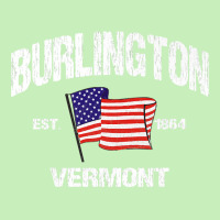 Burlington Vermont Vt Usa Stars & Stripes Vintage Style Premium Urban Pullover Hoodie | Artistshot