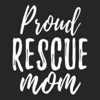 Rescue Mom Animal Lovers Tee Shelter Dog Cat Love Sweatshirt Ladies Fitted T-shirt | Artistshot