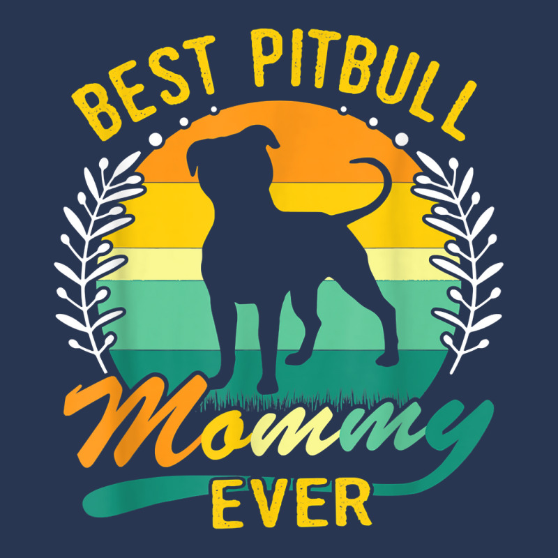 Retro Vintage Best Pitbull Mommy Ever T Shirt Ladies Denim Jacket by suheilytrizarry | Artistshot