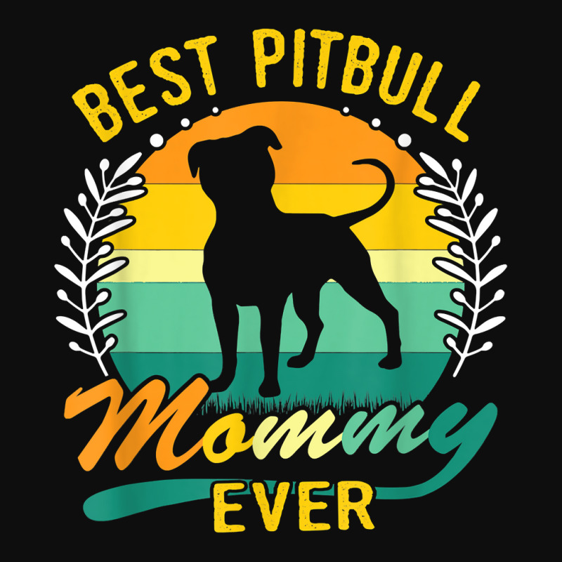 Retro Vintage Best Pitbull Mommy Ever T Shirt Crop Top by suheilytrizarry | Artistshot