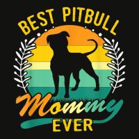 Retro Vintage Best Pitbull Mommy Ever T Shirt Scorecard Crop Tee | Artistshot