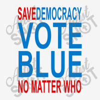 Save Democracy Vote Blue No Matter Who Scorecard Crop Tee | Artistshot