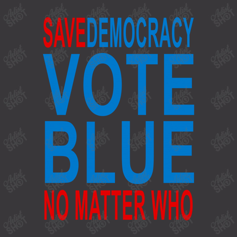 Save Democracy Vote Blue No Matter Who Ladies Curvy T-shirt | Artistshot