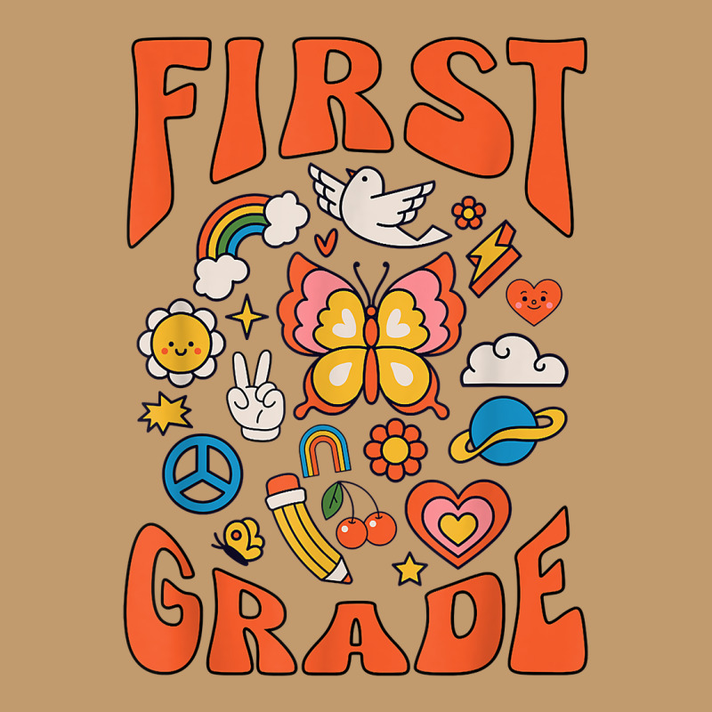 First Grade Teacher Retro Groovy 1st Grade Teacher Teams T Shirt Urban Heavy T-shirt | Artistshot