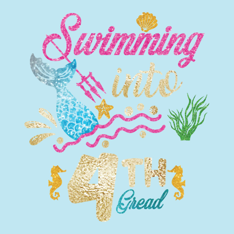 4th Grade Back To School Mermaid Swimming Girls Urban Heavy T-shirt | Artistshot