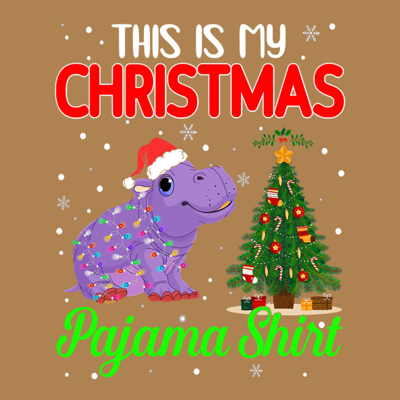 Hippopotamus Funny This Is My Christmas Pajama Hippopotamus Xmas Light Leatherette Tumbler | Artistshot