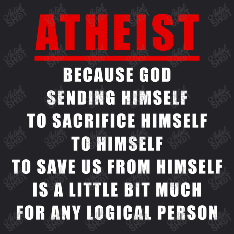 Funny Atheist Logic Anti Religious Youth Tee by New Spirit | Artistshot