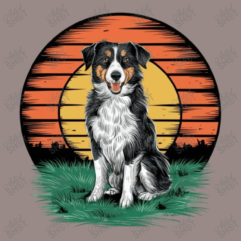 Vintage Sunset With A Cool Dog Vintage T-shirt | Artistshot