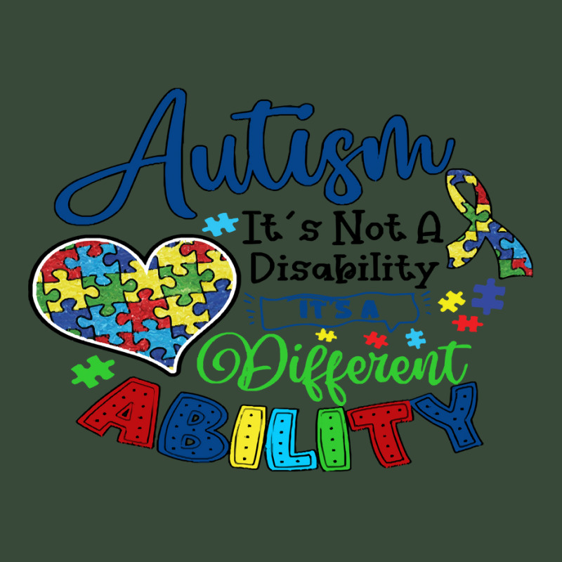 Autism T  Shirt Autism Its Not A Disability Its A Different Ability T Adjustable Baseball Cap by larkhorse | Artistshot