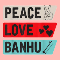 Peace Love Banhu Stringed Instrument, Funny Banhu Players T Shirt Urban Heavy T-shirt | Artistshot