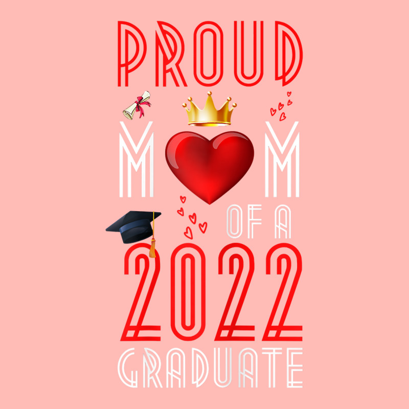 Womens Proud Mom Of A 2022 Graduate Graduation 2022 Mother Red T Shirt Urban Heavy T-shirt | Artistshot