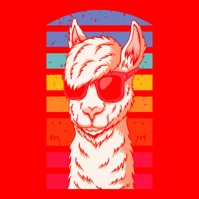 Llama T  Shirt Cool Retrowave Llama With Aesthetic Gradient Colors T Bomber Jacket | Artistshot