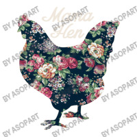 Mama Hen Floral Chicken Countrycore Aesthetics Cute Flowers Print For Bomber Jacket | Artistshot