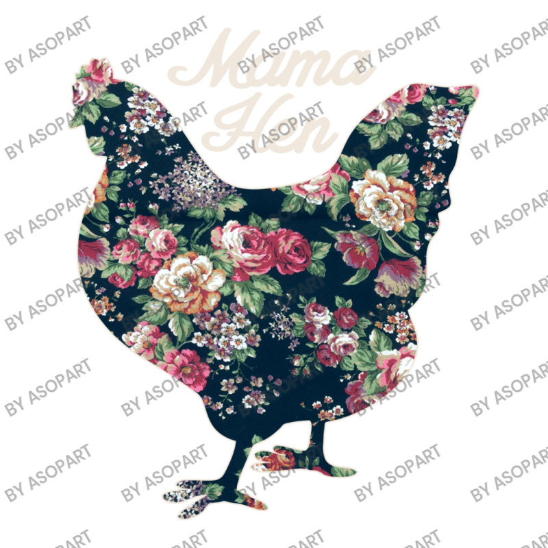 Mama Hen Floral Chicken Countrycore Aesthetics Cute Flowers Print For Bomber Jacket | Artistshot