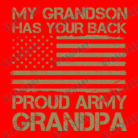 My Grandson Has Your Back Army Grandpa American Flag Military Family Bomber Jacket | Artistshot