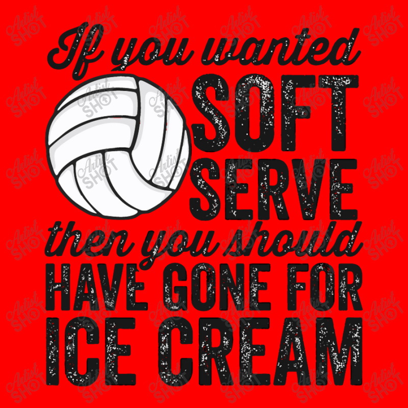 If You Wanted Soft Serve Ice Cream Funny Volleyball Bomber Jacket | Artistshot