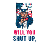 Will You Shut Up Man Biden Debate Quote Fun Bomber Jacket | Artistshot