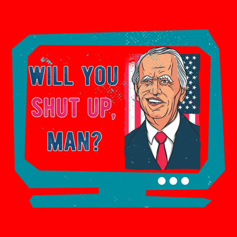 Will You Shut Up Man Biden Debate Quote New Style Bomber Jacket | Artistshot