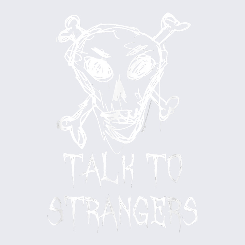 Talk To Strangers Halloween Costume Word Design T Shirt Adjustable Baseball Cap | Artistshot