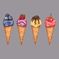 Assorted Ice Cream Cones T  Shirt Assorted Ice Cream Cones Set   Blueb Adjustable Baseball Cap | Artistshot