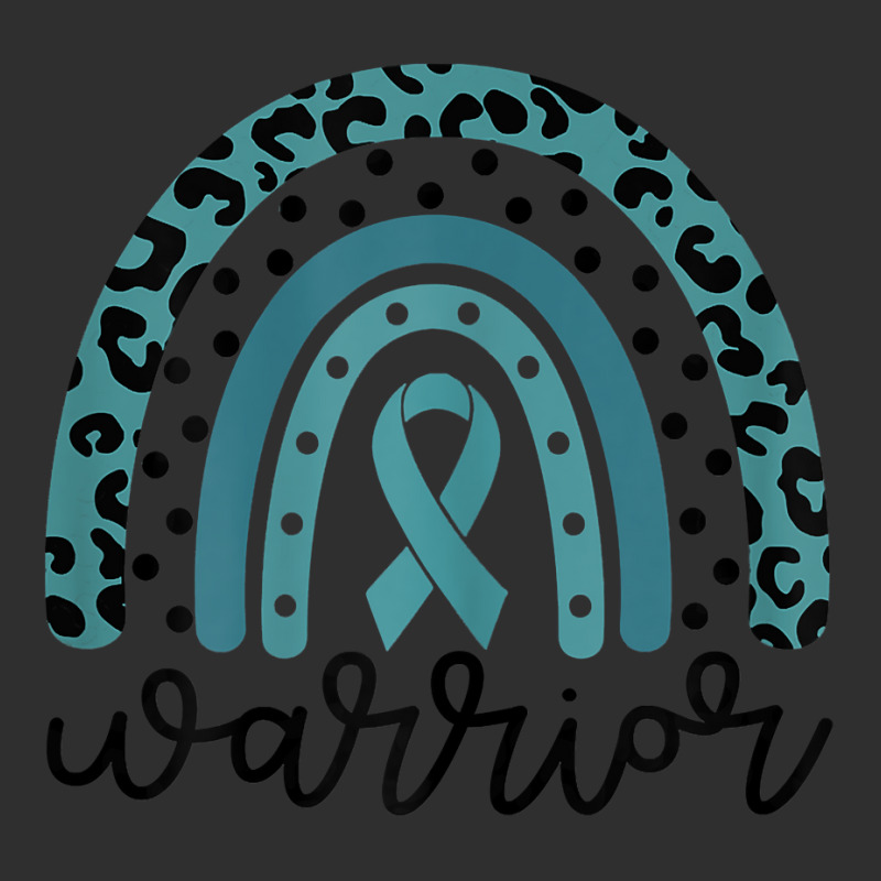 Womens Warrior Cute Teal Rainbow Graphic Ovarian Cancer Awareness T Sh Adjustable Baseball Cap | Artistshot