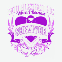 Alzheimers Awareness T  Shirt God Blessed Me When I Became Survivor Al Urban Heavy T-shirt | Artistshot