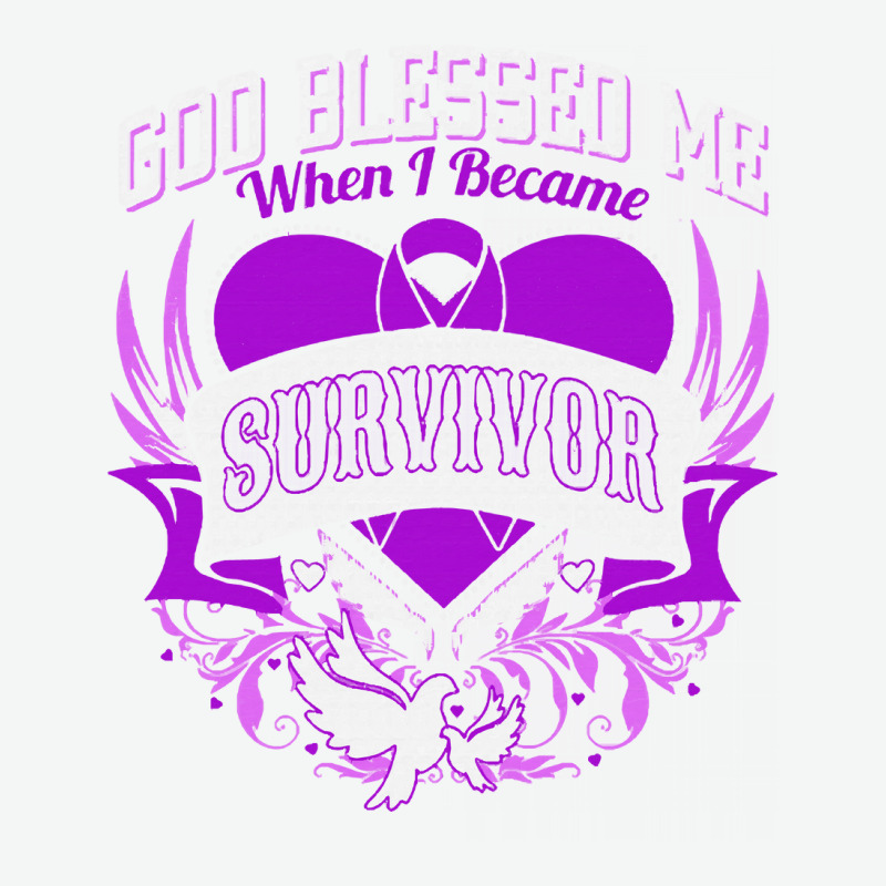 Alzheimers Awareness T  Shirt God Blessed Me When I Became Survivor Al Urban Heavy T-shirt | Artistshot