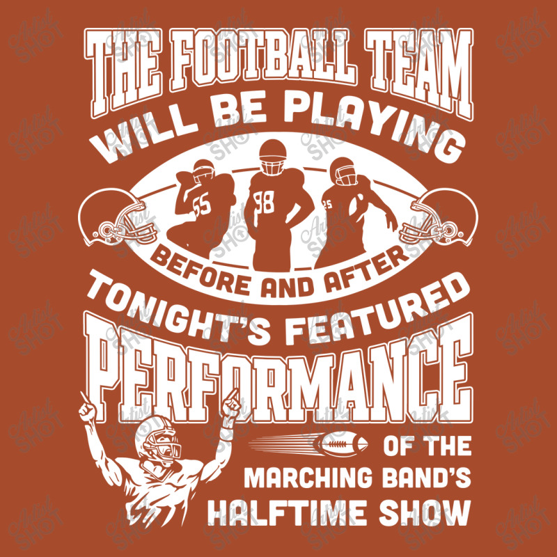 The Football Team Will Be Playing Before And After T-shirt Leatherette Tumbler | Artistshot