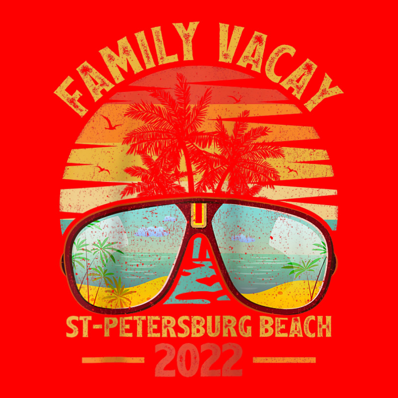 Vintage Family Vacation 2022 Florida St. Petersburg Beach Raglan Baseb Bomber Jacket by Tiktify | Artistshot