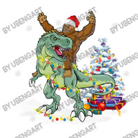 Bigfoot Sasquatch Riding Dinosaur T Rex Christmas Bomber Jacket | Artistshot