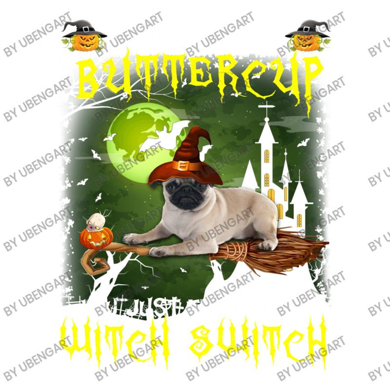 Pug Buckle Up Buttercup You Just Flipped My Witch Switch Bomber Jacket | Artistshot