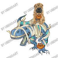 Shar Pei Riding Dinosaur Halloween Dog Bomber Jacket | Artistshot