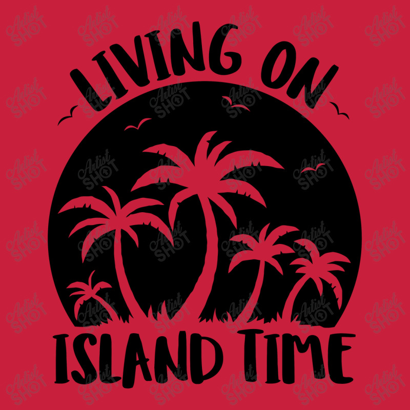 Living On Island Time Palm Trees And Sunset Black Beanie by satekiong | Artistshot