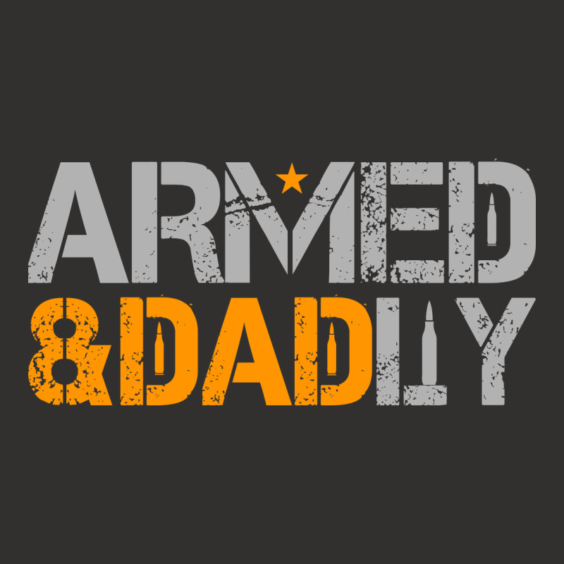 Mens Armed And Dadly Funny Deadly Fathers Day Champion Hoodie | Artistshot