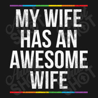 My Wife Has An Awesome Wife Lesbian Wedding Lgbt Flannel Shirt | Artistshot