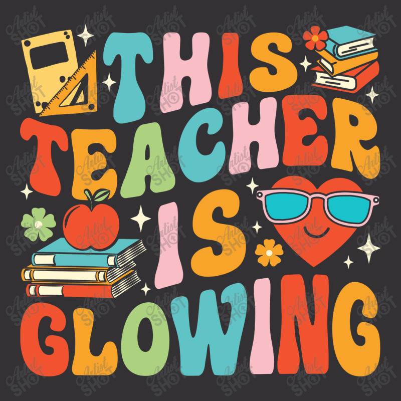 This Teacher Is Glowing Hello Summer Vintage Short by TMSTOREART | Artistshot