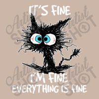 It's Fine I'm Fine Everything Is Fine Funny Black Cat Adjustable Baseball Cap | Artistshot