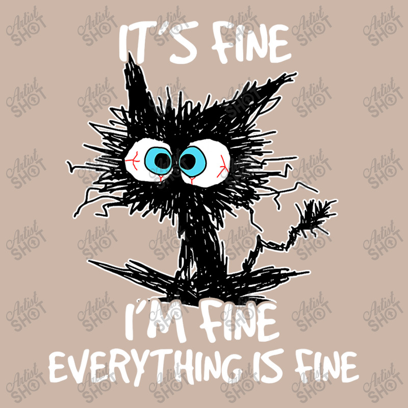 It's Fine I'm Fine Everything Is Fine Funny Black Cat Adjustable Baseball Cap by nhan0105 | Artistshot