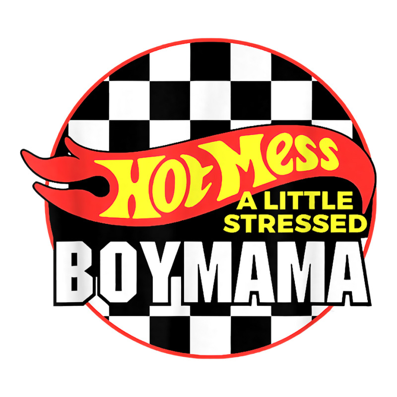 Gift For Boy Mama Hot Mess A Little Stressed Boy Mama T Shirt Pickleball Paddle | Artistshot