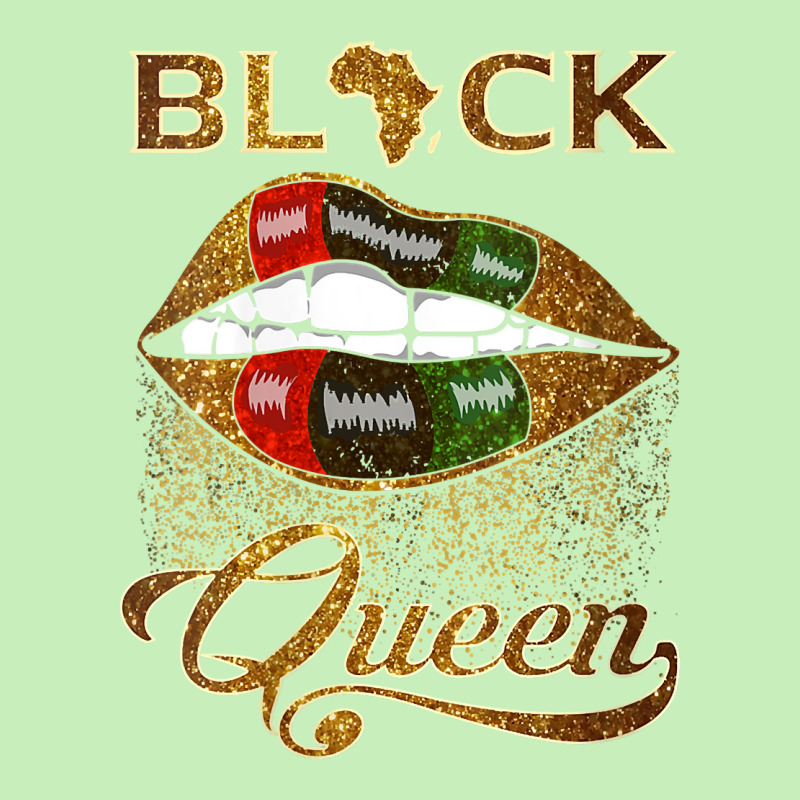 Womens Black Queen African Pan Flag Sexy Lips Drip Melanin Pride V Nec Urban Heavy T-shirt | Artistshot