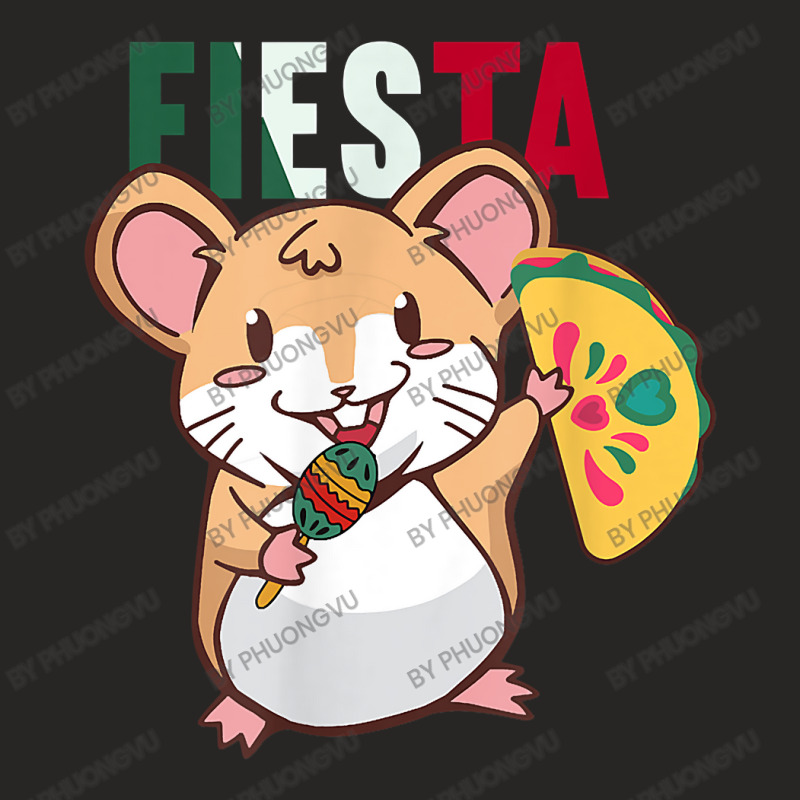 Mexican Cinco De Mayo Party Hamster T Shirt Ladies Fitted T-Shirt by phuongvu | Artistshot