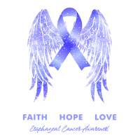 Esophageal Cancer T Shirtfaith Hope Love Esophageal Cancer Awareness W Bomber Jacket | Artistshot