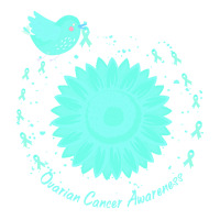 Ovarian Cancer Awareness T  Shirt Ovarian Cancer Awareness Sunflower T Bomber Jacket | Artistshot