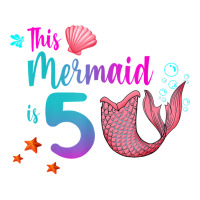 Mermaid 5th Birthday Squad Girl Tail 5 Yo Swim Funny Gift T Shirt Bomber Jacket | Artistshot