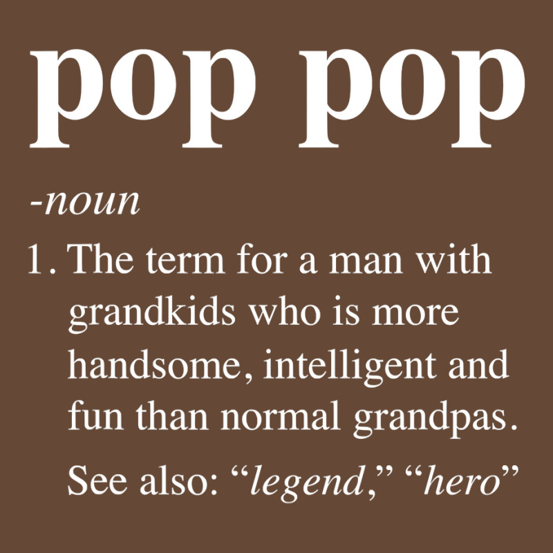 Mens Pop Pop Definition Funny Poppop Dictionary For Men Grandpa T Shir Beanie | Artistshot